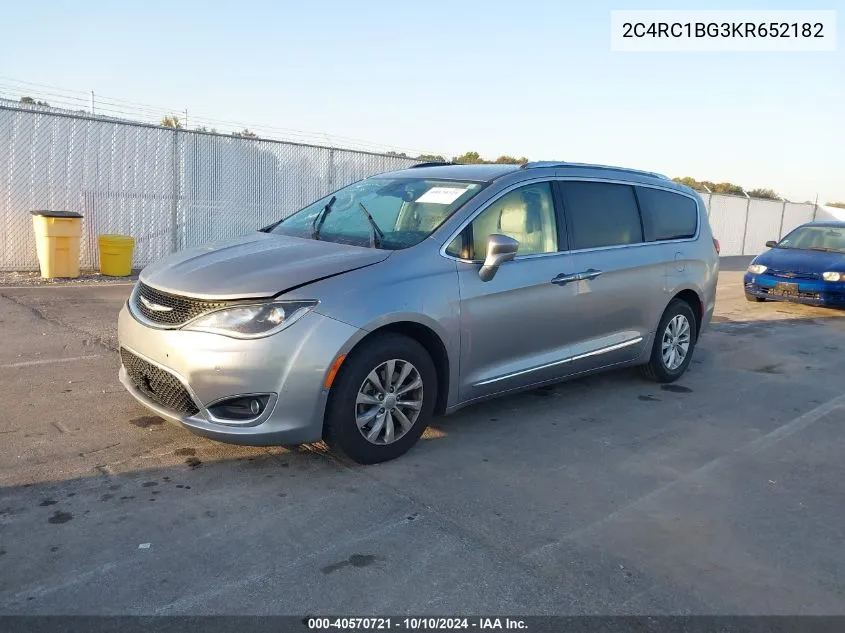 2019 Chrysler Pacifica Touring L VIN: 2C4RC1BG3KR652182 Lot: 40570721