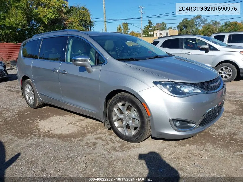 2019 Chrysler Pacifica Limited VIN: 2C4RC1GG2KR590976 Lot: 40622232