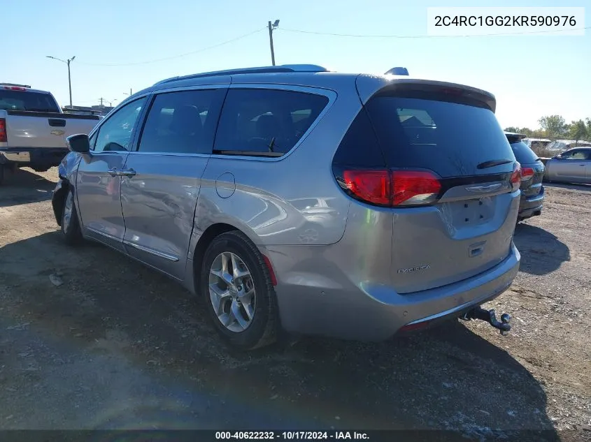 2019 Chrysler Pacifica Limited VIN: 2C4RC1GG2KR590976 Lot: 40622232