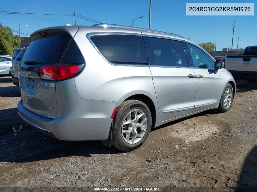 2019 Chrysler Pacifica Limited VIN: 2C4RC1GG2KR590976 Lot: 40622232