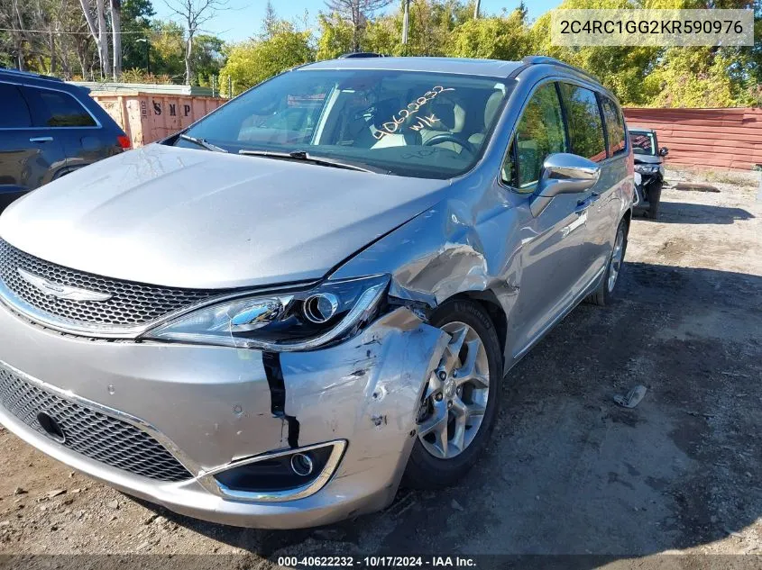 2019 Chrysler Pacifica Limited VIN: 2C4RC1GG2KR590976 Lot: 40622232