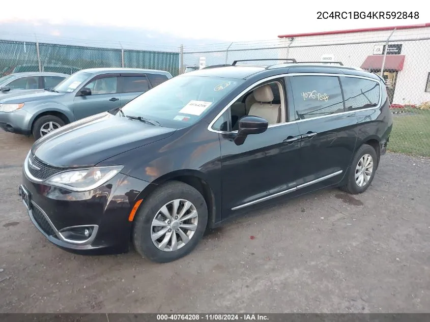 2019 Chrysler Pacifica Touring L VIN: 2C4RC1BG4KR592848 Lot: 40764208