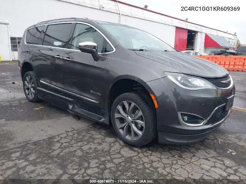 2019 Chrysler Pacifica Limited VIN: 2C4RC1GG1KR609369 Lot: 40874071