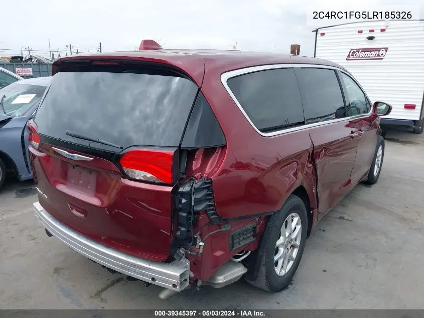 2020 Chrysler Pacifica Touring VIN: 2C4RC1FG5LR185326 Lot: 39345397