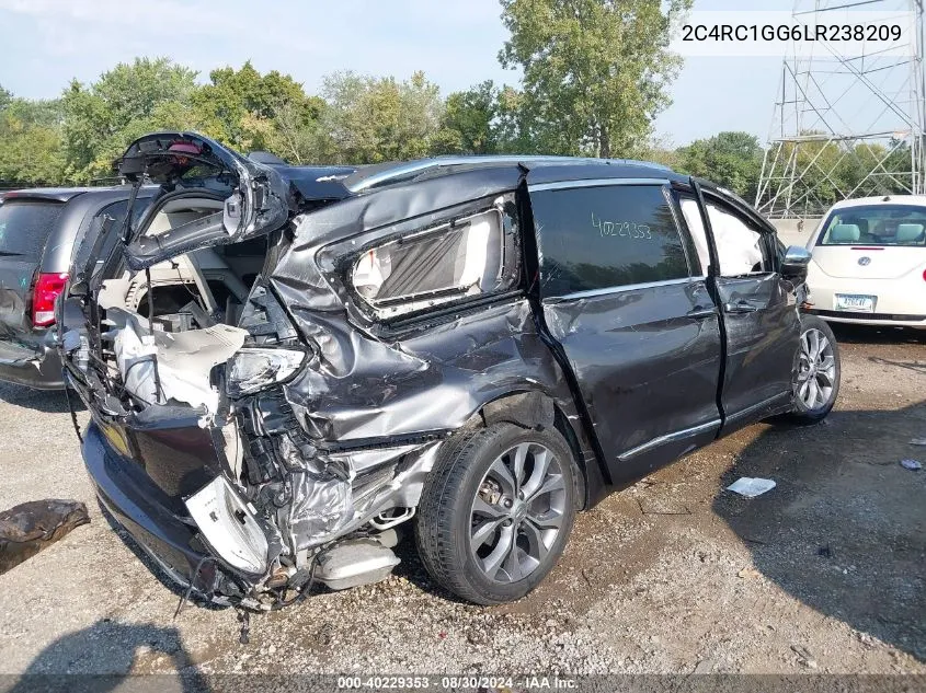 2020 Chrysler Pacifica Limited VIN: 2C4RC1GG6LR238209 Lot: 40229353