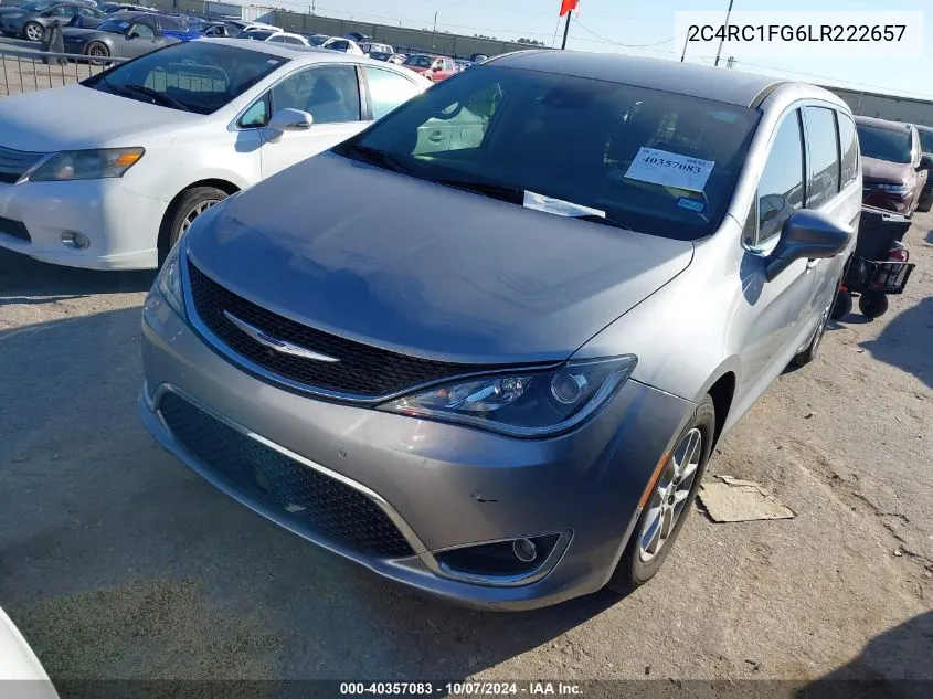 2020 Chrysler Pacifica Touring VIN: 2C4RC1FG6LR222657 Lot: 40357083