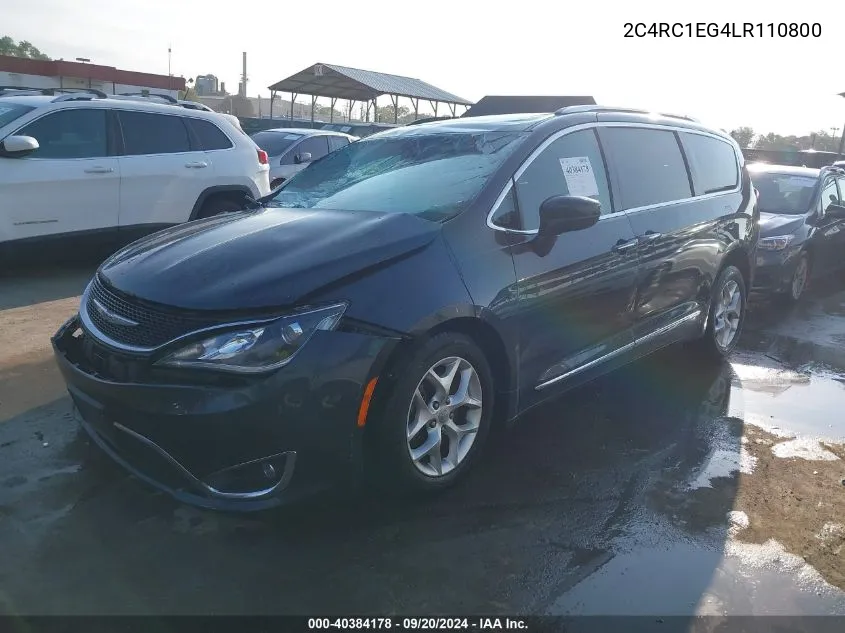 2020 Chrysler Pacifica Touring L Plus VIN: 2C4RC1EG4LR110800 Lot: 40384178