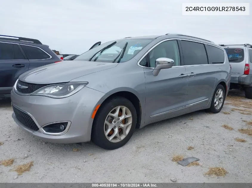 2020 Chrysler Pacifica Limited VIN: 2C4RC1GG9LR278543 Lot: 40538194