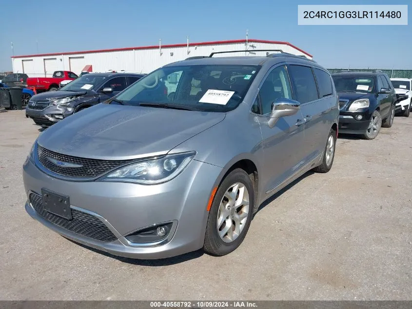 2020 Chrysler Pacifica Limited VIN: 2C4RC1GG3LR114480 Lot: 40558792