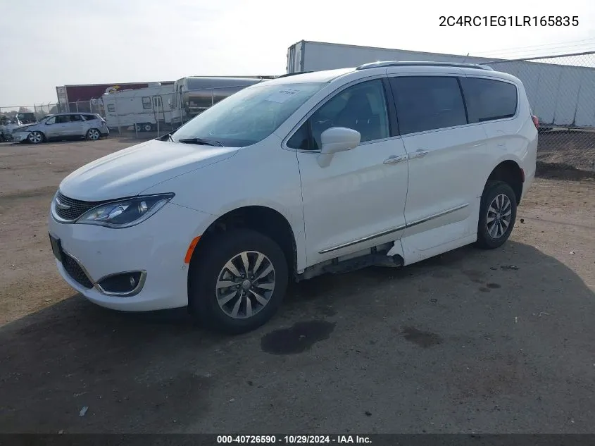 2020 Chrysler Pacifica Touring L Plus VIN: 2C4RC1EG1LR165835 Lot: 40726590