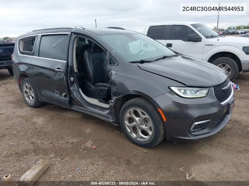 2021 Chrysler Pacifica Limited Awd VIN: 2C4RC3GG4MR544953 Lot: 40256723