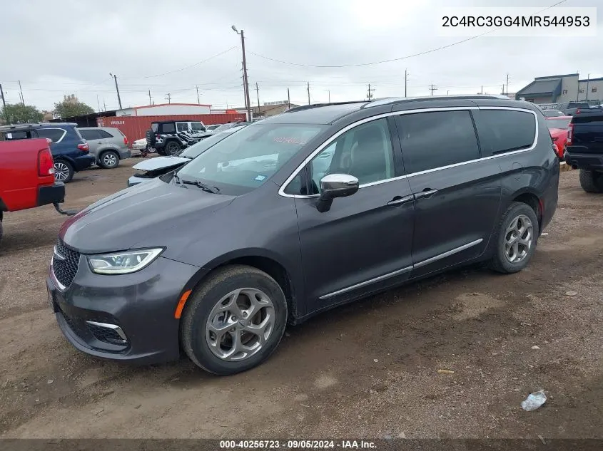 2021 Chrysler Pacifica Limited Awd VIN: 2C4RC3GG4MR544953 Lot: 40256723