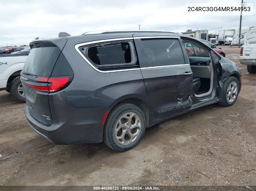 2021 Chrysler Pacifica Limited Awd VIN: 2C4RC3GG4MR544953 Lot: 40256723