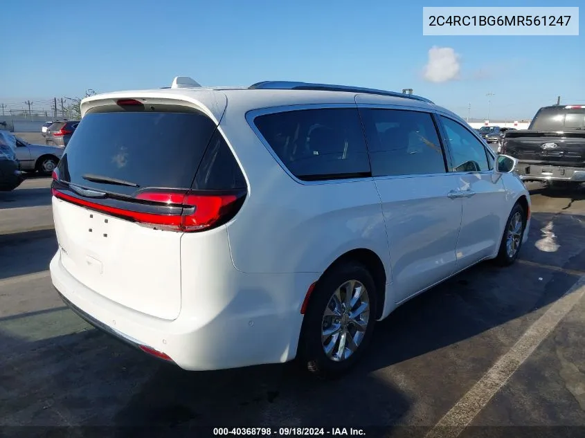 2021 Chrysler Pacifica Touring L VIN: 2C4RC1BG6MR561247 Lot: 40368798