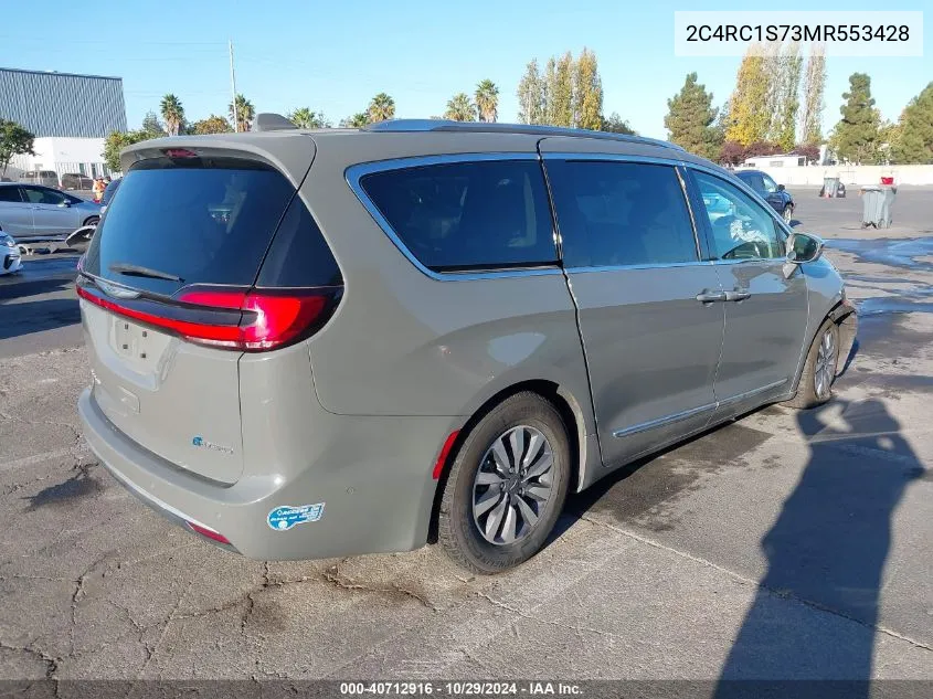 2021 Chrysler Pacifica Hybrid Limited VIN: 2C4RC1S73MR553428 Lot: 40712916