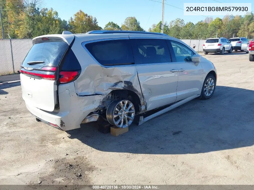 2021 Chrysler Pacifica Touring L VIN: 2C4RC1BG8MR579930 Lot: 40728136