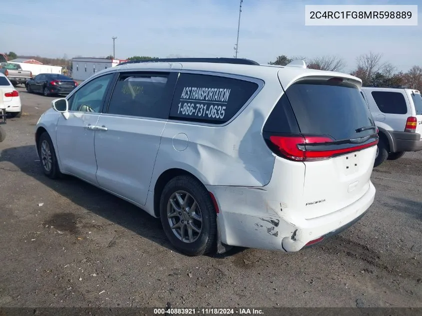 2021 Chrysler Pacifica Touring VIN: 2C4RC1FG8MR598889 Lot: 40883921