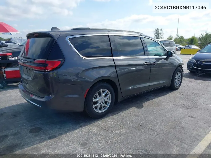 2022 Chrysler Pacifica Touring L VIN: 2C4RC1BGXNR117046 Lot: 39384412