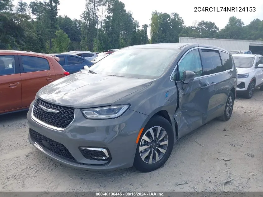 2022 Chrysler Pacifica Hybrid Touring L VIN: 2C4RC1L74NR124153 Lot: 40106445