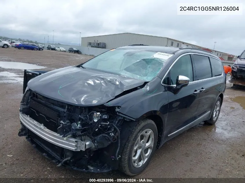 2022 Chrysler Pacifica Limited VIN: 2C4RC1GG5NR126004 Lot: 40293996