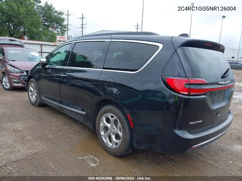 2022 Chrysler Pacifica Limited VIN: 2C4RC1GG5NR126004 Lot: 40293996