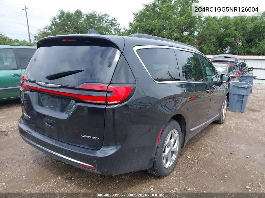 2022 Chrysler Pacifica Limited VIN: 2C4RC1GG5NR126004 Lot: 40293996