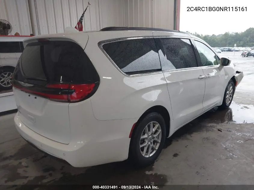 2022 Chrysler Pacifica Touring L VIN: 2C4RC1BG0NR115161 Lot: 40331491