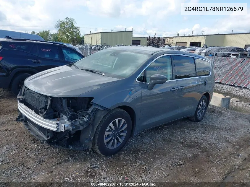 2022 Chrysler Pacifica Hybrid Touring L VIN: 2C4RC1L78NR126679 Lot: 40482207