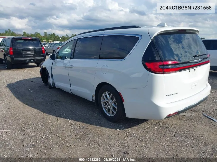 2022 Chrysler Pacifica Touring L VIN: 2C4RC1BG8NR231658 Lot: 40482283