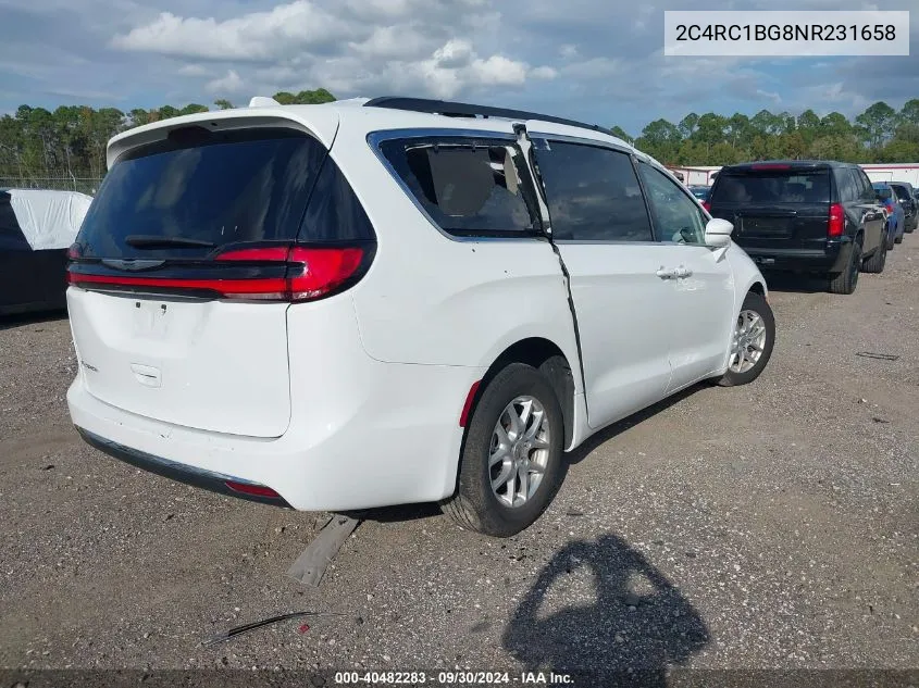 2022 Chrysler Pacifica Touring L VIN: 2C4RC1BG8NR231658 Lot: 40482283