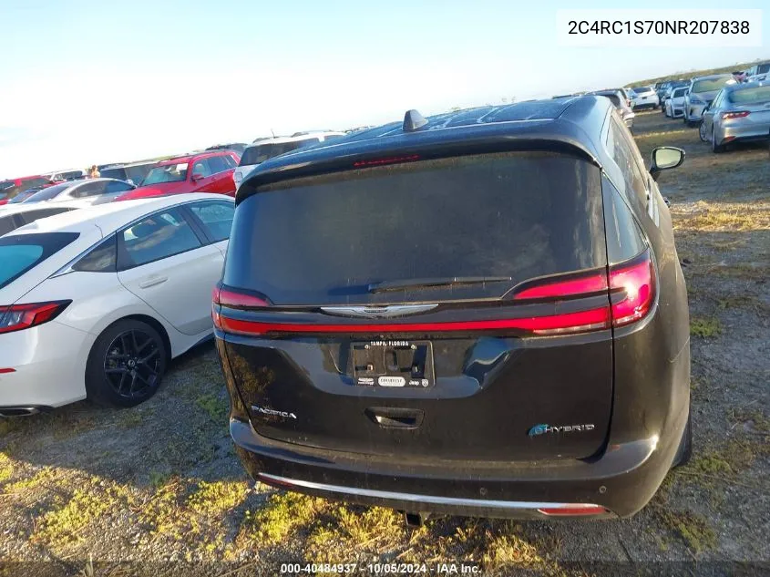 2022 Chrysler Pacifica Hybrid Limited VIN: 2C4RC1S70NR207838 Lot: 40484937