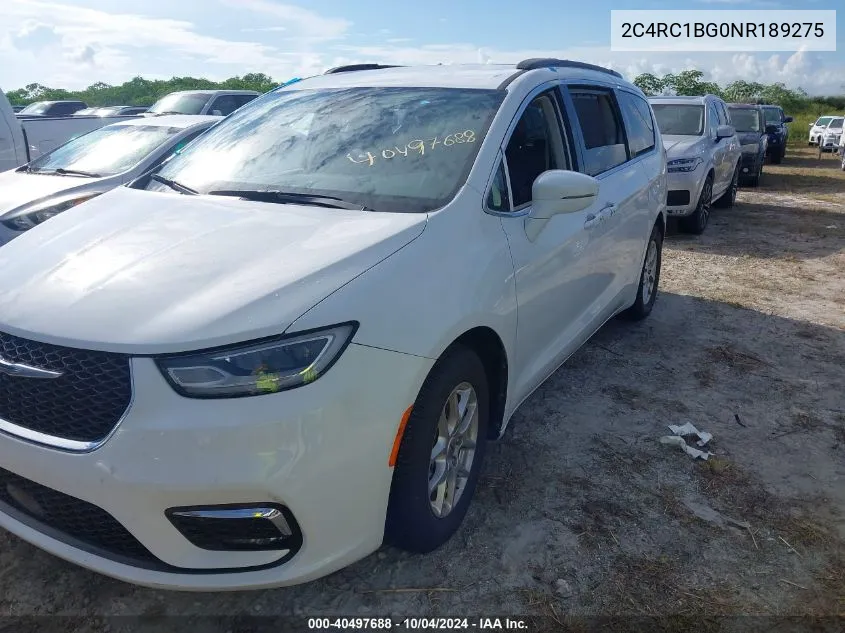 2022 Chrysler Pacifica Touring L VIN: 2C4RC1BG0NR189275 Lot: 40497688