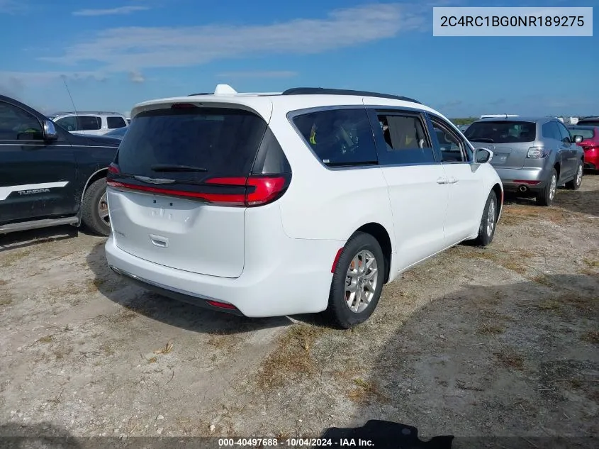 2022 Chrysler Pacifica Touring L VIN: 2C4RC1BG0NR189275 Lot: 40497688