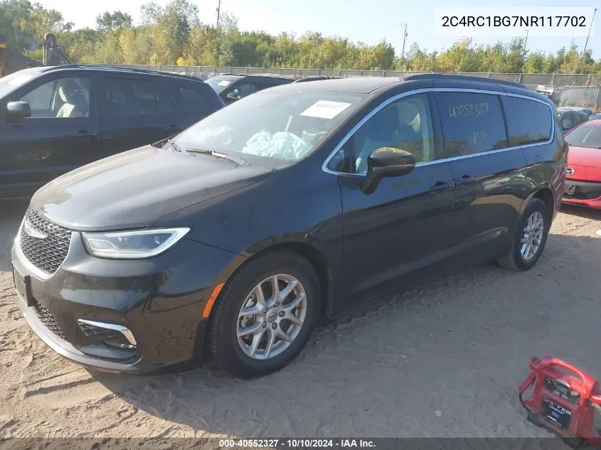 2022 Chrysler Pacifica Touring L VIN: 2C4RC1BG7NR117702 Lot: 40552327