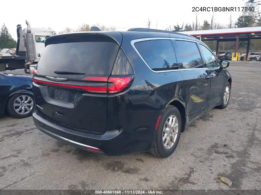 2022 Chrysler Pacifica Touring L VIN: 2C4RC1BG8NR117840 Lot: 40861568