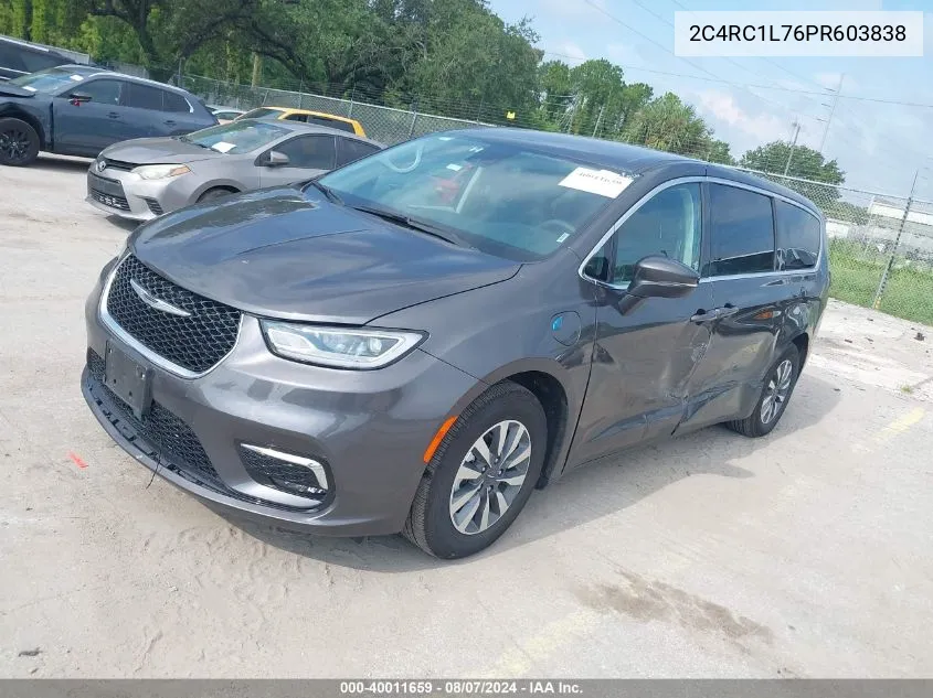 2023 Chrysler Pacifica Hybrid Touring L VIN: 2C4RC1L76PR603838 Lot: 40011659