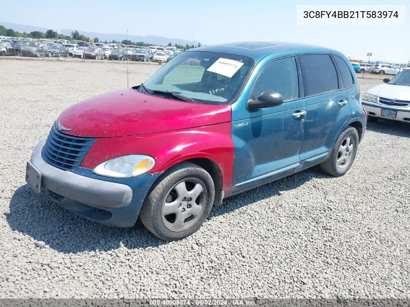 2001 Chrysler Pt Cruiser VIN: 3C8FY4BB21T583974 Lot: 40009374