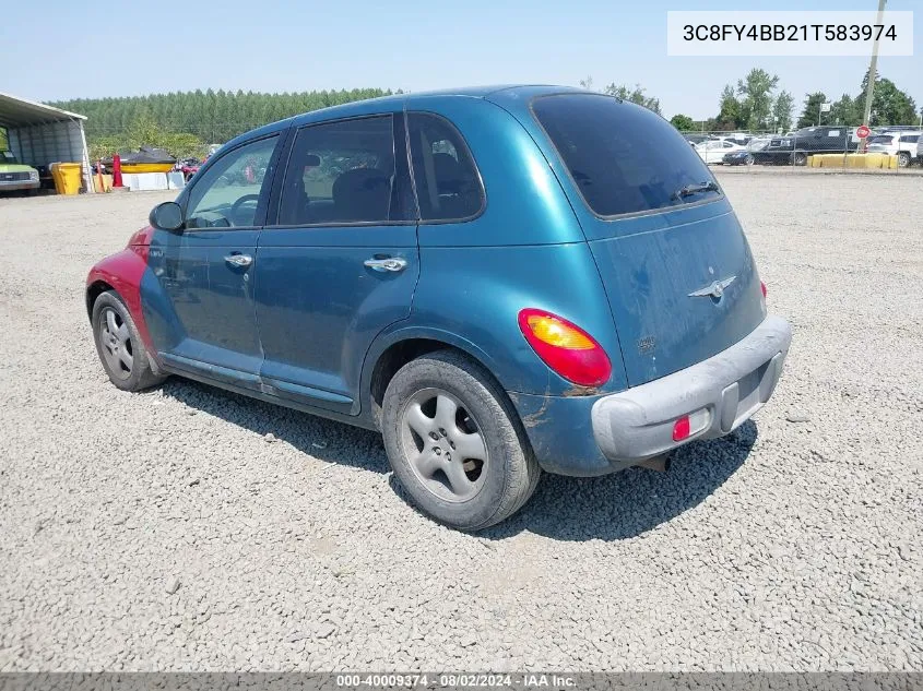 2001 Chrysler Pt Cruiser VIN: 3C8FY4BB21T583974 Lot: 40009374