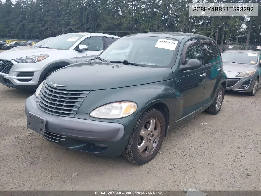 2001 Chrysler Pt Cruiser VIN: 3C8FY4BB71T598292 Lot: 40287640