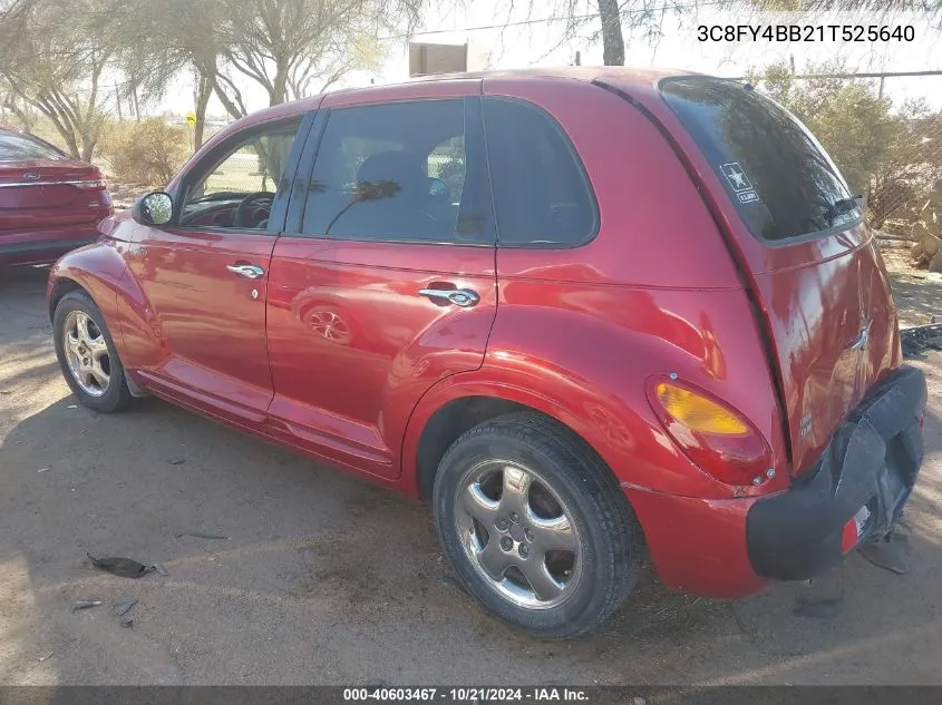 2001 Chrysler Pt Cruiser VIN: 3C8FY4BB21T525640 Lot: 40603467