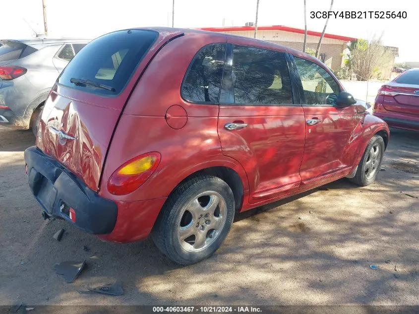 2001 Chrysler Pt Cruiser VIN: 3C8FY4BB21T525640 Lot: 40603467