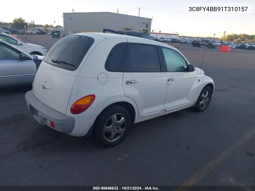 2001 Chrysler Pt Cruiser VIN: 3C8FY4BB91T310157 Lot: 40646632