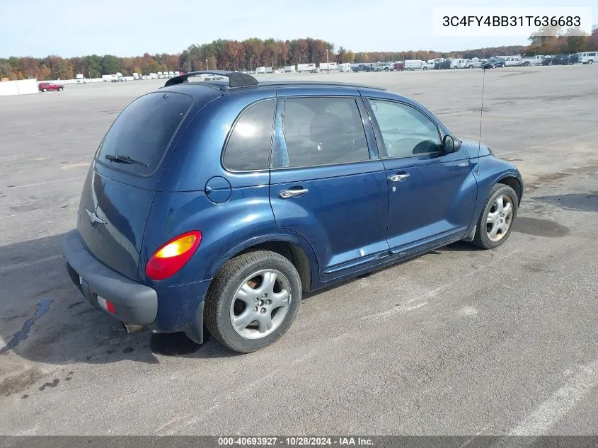 2001 Chrysler Pt Cruiser VIN: 3C4FY4BB31T636683 Lot: 40693927