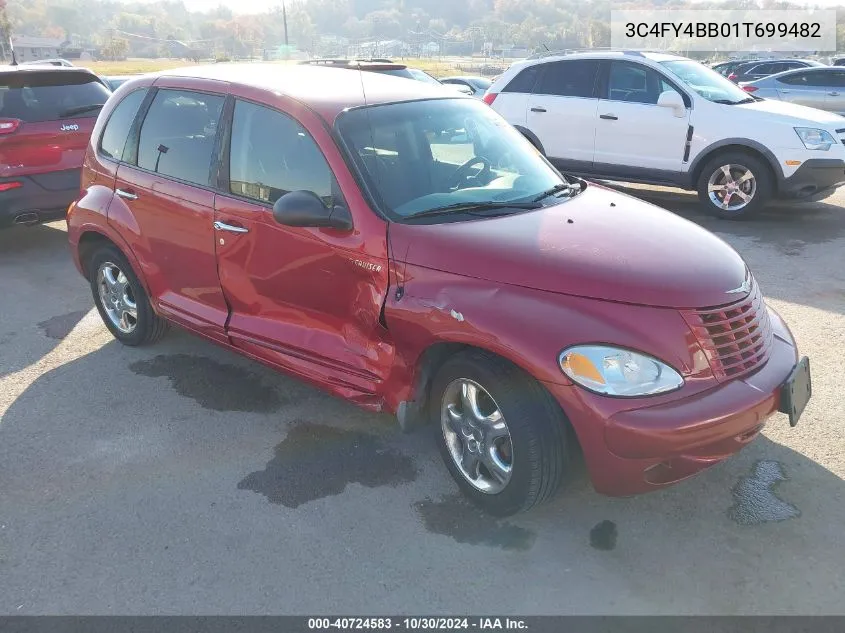 2001 Chrysler Pt Cruiser VIN: 3C4FY4BB01T699482 Lot: 40724583