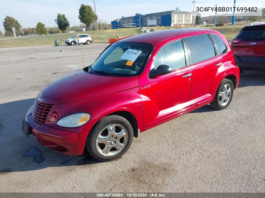 2001 Chrysler Pt Cruiser VIN: 3C4FY4BB01T699482 Lot: 40724583