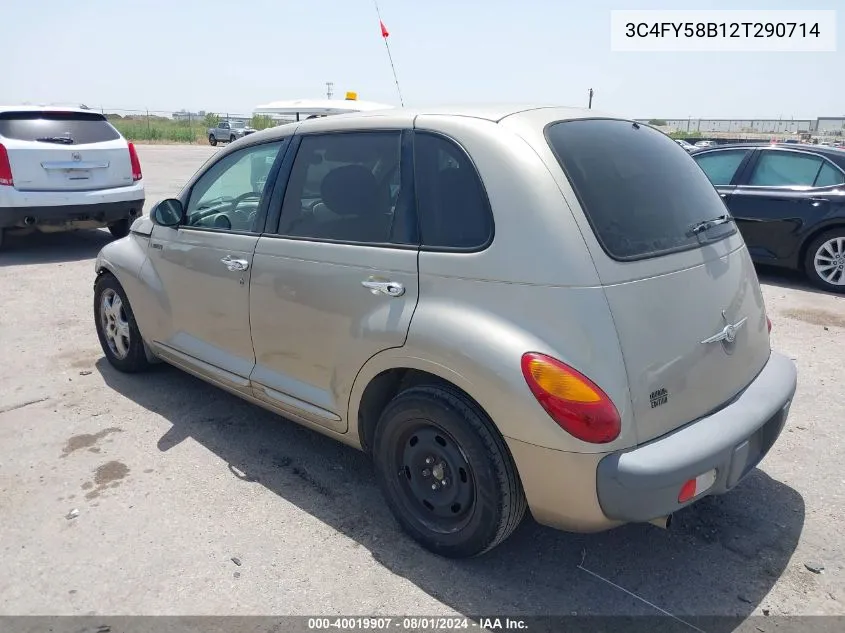 2002 Chrysler Pt Cruiser Touring VIN: 3C4FY58B12T290714 Lot: 40019907