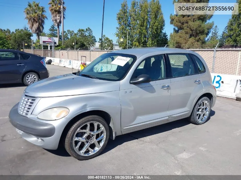 2002 Chrysler Pt Cruiser VIN: 3C4FY48B72T355690 Lot: 40182113