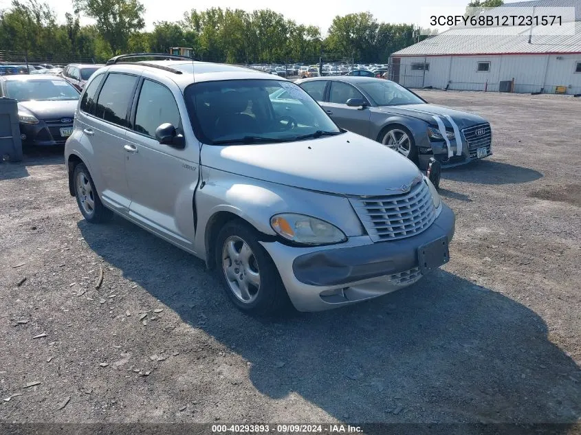 2002 Chrysler Pt Cruiser Limited VIN: 3C8FY68B12T231571 Lot: 40293893