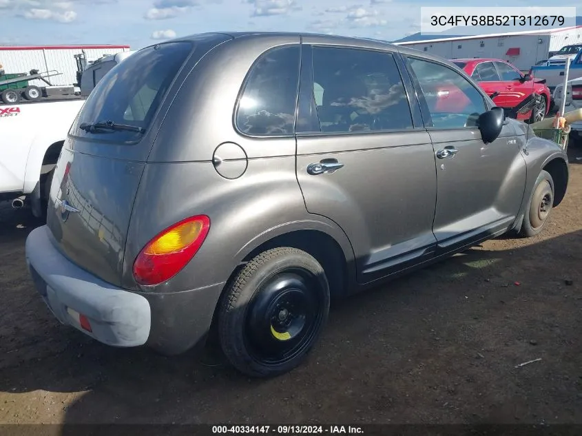 2002 Chrysler Pt Cruiser Touring VIN: 3C4FY58B52T312679 Lot: 40334147