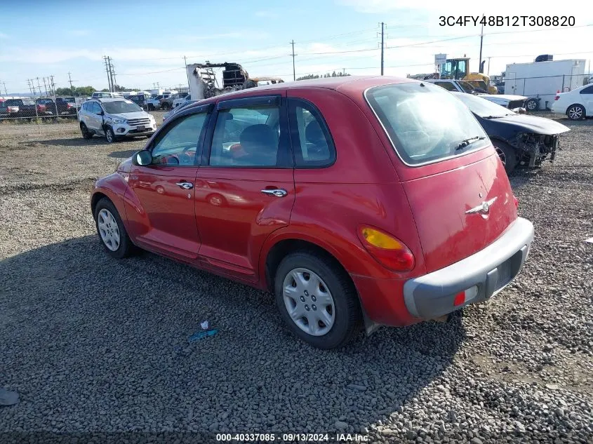 2002 Chrysler Pt Cruiser VIN: 3C4FY48B12T308820 Lot: 40337085